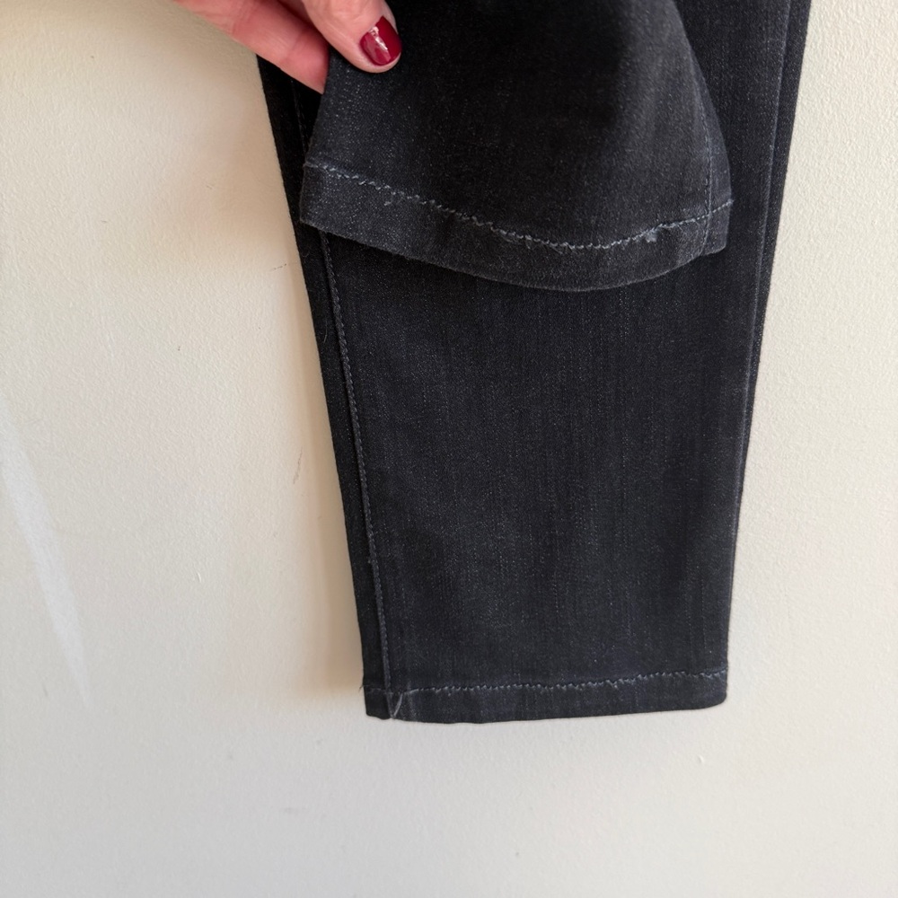 Eileen Fisher Light Black Stretch Straight Jeans Mid-Rise Size 28 - Picture 10 of 16